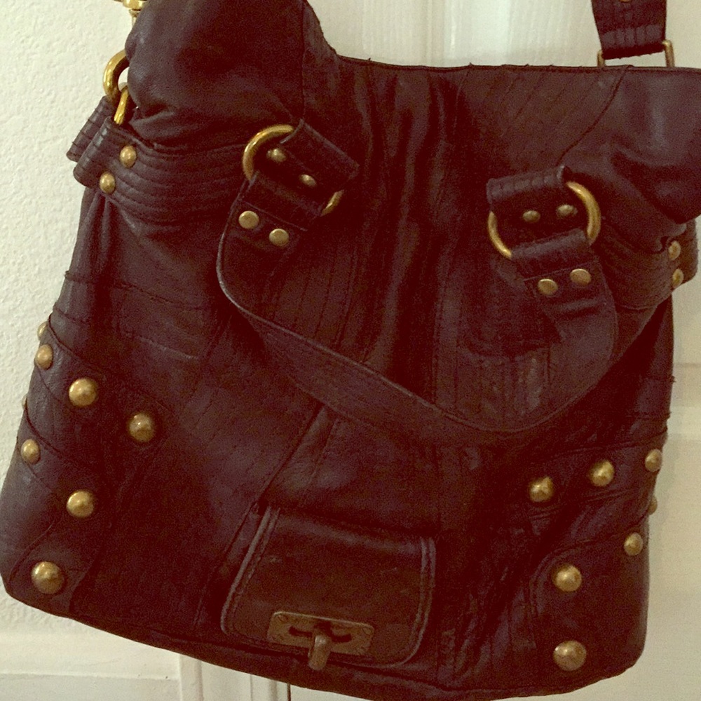 Betsey Johnson black genuine leather handbag